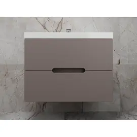 ТУМБА ПОДВЕСНАЯ STYLE LINE "МАТИС 80", CLASSIC 80, (2 ЯЩИКА), ТАУП ТЕМНЫЙ, ЭМАЛЬ