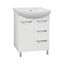 ТУМБА С РАКОВИНОЙ STYLE LINE ЖАСМИН 65 (3 ЯЩ.) ПОД УМЫВАЛЬНИК СТЕЛЛА 65