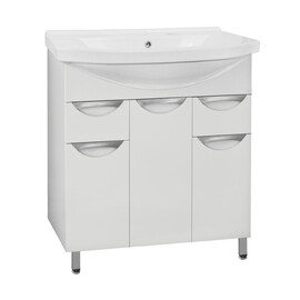 ТУМБА С РАКОВИНОЙ STYLE LINE ЖАСМИН 80 (2 ЯЩ.) ПОД УМЫВАЛЬНИК ЭЛЬБРУС 80