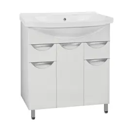 ТУМБА С РАКОВИНОЙ STYLE LINE ЖАСМИН 80 (2 ЯЩ.) ПОД УМЫВАЛЬНИК ЭЛЬБРУС 80