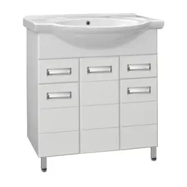 ТУМБА С РАКОВИНОЙ STYLE LINE ИРИС 75 (2 ЯЩ.) ПОД УМЫВАЛЬНИК БАЙКАЛ 75