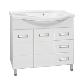 ТУМБА С РАКОВИНОЙ STYLE LINE ИРИС 100 (3 ЯЩ.) ПОД УМЫВАЛЬНИК ЭЛЬБРУС 100