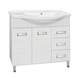 ТУМБА С РАКОВИНОЙ STYLE LINE ИРИС 100 (3 ЯЩ.) ПОД УМЫВАЛЬНИК ЭЛЬБРУС 100