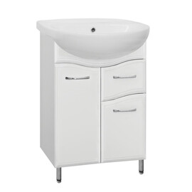 ТУМБА С РАКОВИНОЙ STYLE LINE ЭКО ВОЛНА 11 (1 ЯЩ.) ПОД УМЫВАЛЬНИК АНТИК 55