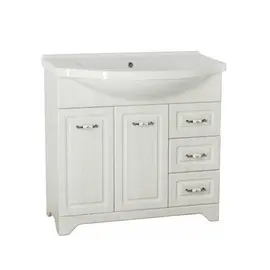 ТУМБА С РАКОВИНОЙ STYLE LINE ОЛЕАНДР-2 90 (3 ЯЩ.) ПОД УМЫВАЛЬНИК ЭЛЬБРУС 90, РЕЛЬЕФ ПАСТЕЛЬ