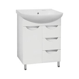 ТУМБА С РАКОВИНОЙ STYLE LINE ЖАСМИН 65 (3 ЯЩ.) ПОД УМЫВАЛЬНИК СТЕЛЛА 65