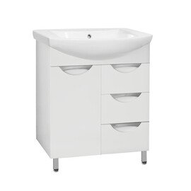 ТУМБА С РАКОВИНОЙ STYLE LINE ЖАСМИН 70 (3 ЯЩ.) ПОД УМЫВАЛЬНИК БАЛТИКА 70