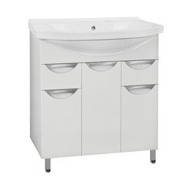 ТУМБА С РАКОВИНОЙ STYLE LINE ЖАСМИН 80 (2 ЯЩ.) ПОД УМЫВАЛЬНИК ЭЛЬБРУС 80