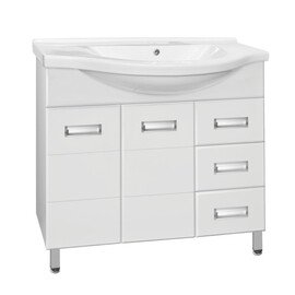 ТУМБА С РАКОВИНОЙ STYLE LINE ИРИС 100 (3 ЯЩ.) ПОД УМЫВАЛЬНИК ЭЛЬБРУС 100