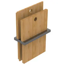 МОДУЛЬ С 2-МЯ РАЗДЕЛОЧНЫМИ ДОСКАМИ KANTERA PANAMA SLIM PEARLARC, BLACK PEARL, PSR003-BP