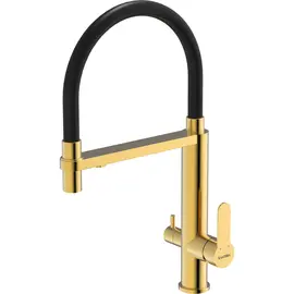 СМЕСИТЕЛЬ ДЛЯ МОЙКИ KANTERA CRYSTAL 32 KTR032-EG (EUREKA GOLD)