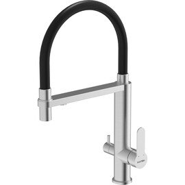 СМЕСИТЕЛЬ ДЛЯ МОЙКИ KANTERA CRYSTAL 32 KTR032-BR (BRUSHED)