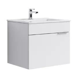 AQWELLA "БРИГ" ТУМБА ПОД УМЫВАЛЬНИК ПОДВЕСНАЯ, ЦВЕТ БЕЛЫЙ, BR.01.06/1/W