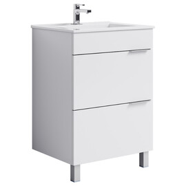 AQWELLA "БРИГ" ТУМБА ПОД УМЫВАЛЬНИК  НА НОЖКАХ, ЦВЕТ БЕЛЫЙ, BR.01.06/2/W