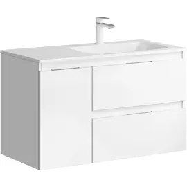 AQWELLA "ACCENT" ТУМБА ПОД УМЫВАЛЬНИК ПРАВАЯ, ЦВЕТ БЕЛЫЙ, ACC0109RW