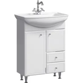 AQWELLA "БАРСЕЛОНА" ТУМБА ПОД УМЫВАЛЬНИК  НА НОЖКАХ C КОРЗИНОЙ BA0106K