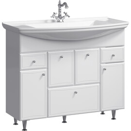 AQWELLA "БАРСЕЛОНА" ТУМБА ПОД УМЫВАЛЬНИК  НА НОЖКАХ C КОРЗИНОЙ BA0110K