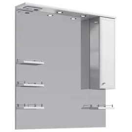 AQWELLA "БАРСЕЛОНА" ПАНЕЛЬ С ЗЕРКАЛОМ,  ШКАФЧИКОМ И ПОДСВЕТКОЙ BA.02.10