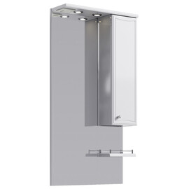 AQWELLA "БАРСЕЛОНА" ПАНЕЛЬ С ЗЕРКАЛОМ,  ШКАФЧИКОМ И ПОДСВЕТКОЙ BA.02.55