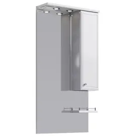 AQWELLA "БАРСЕЛОНА" ПАНЕЛЬ С ЗЕРКАЛОМ,  ШКАФЧИКОМ И ПОДСВЕТКОЙ BA.02.55