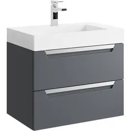 AQWELLA "CUBE" ТУМБА ПОД УМЫВАЛЬНИК, ЦВЕТ СЕРЫЙ, CUB0107GR