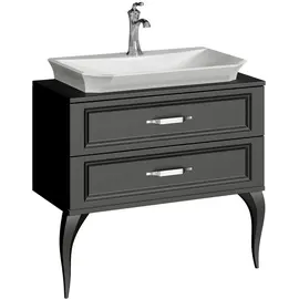 AQWELLA "LADONNA" ТУМБА ПОД УМЫВАЛЬНИК, ЦВЕТ ЧЕРНЫЙ LAD0108BLK