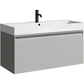 AQWELLA "PURE" ТУМБА ПОД УМЫВАЛЬНИК, ЦВЕТ СЕРЫЙ ТУМАН, PUR0110ST