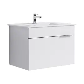 AQWELLA "БРИГ" ТУМБА ПОД УМЫВАЛЬНИК ПОДВЕСНАЯ, ЦВЕТ БЕЛЫЙ, BR.01.07/1/W