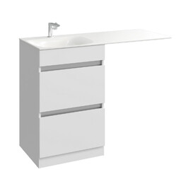 AQWELLA "FORMA" ТУМБА ПОД УМЫВАЛЬНИК С ЯЩКАМИ, ЦВЕТ БЕЛЫЙ, FOR01052