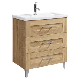 AQWELLA "ФОСТЕР" ТУМБА ПОД УМЫВАЛЬНИК НА НОЖКАХ, ЦВЕТ ДУБ СОНОМА, FOS01083DS