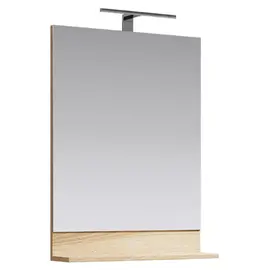 AQWELLA "ФОСТЕР" ПАНЕЛЬ С ЗЕРКАЛОМ И СВЕТИЛЬНИКОМ, ЦВЕТ ДУБ СОНОМА, FOS0206DS
