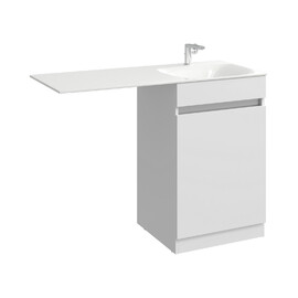 AQWELLA "FORMA" ТУМБА ПОД УМЫВАЛЬНИК С КОРЗИНОЙ СПРАВА, ЦВЕТ БЕЛЫЙ, FOR0105KR