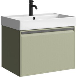 AQWELLA "PURE" ТУМБА ПОД УМЫВАЛЬНИК, ЦВЕТ ШАЛФЕЙ ЗЕЛЕНЫЙ, PUR0165SH