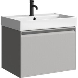 AQWELLA "PURE" ТУМБА ПОД УМЫВАЛЬНИК, ЦВЕТ СЕРЫЙ ТУМАН, PUR0165ST