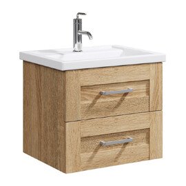 AQWELLA "ФОСТЕР" ТУМБА ПОД УМЫВАЛЬНИК ПОДВЕСНАЯ, ЦВЕТ ДУБ СОНОМА, FOS01062DS