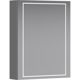 AQWELLA "SIMPLEX" ШКАФ-ЗЕРКАЛО С ПОДСВЕТКОЙ ЛЕВЫЙ, ЦВЕТ БЕЛЫЙ, SLX0455L