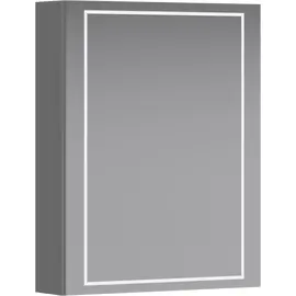AQWELLA "SIMPLEX" ШКАФ-ЗЕРКАЛО С ПОДСВЕТКОЙ ЛЕВЫЙ, ЦВЕТ БЕЛЫЙ, SLX0455L