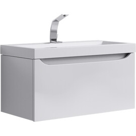 AQWELLA "ВЕРОНА" ТУМБА ПОД УМЫВАЛЬНИК ПОДВЕСНАЯ, ЦВЕТ БЕЛЫЙ  VER.01.08/W