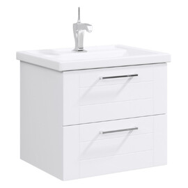 AQWELLA "МАНЧЕСТЕР" ТУМБА ПОД УМЫВАЛЬНИК ПОДВЕСНАЯ, ЦВЕТ БЕЛЫЙ, MAN01062