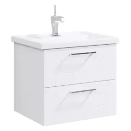 AQWELLA "МАНЧЕСТЕР" ТУМБА ПОД УМЫВАЛЬНИК ПОДВЕСНАЯ, ЦВЕТ БЕЛЫЙ, MAN01062