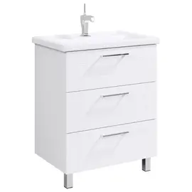 AQWELLA "МАНЧЕСТЕР" ТУМБА ПОД УМЫВАЛЬНИК НА НОЖКАХ, ЦВЕТ БЕЛЫЙ, MAN01073