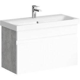 AQWELLA "SMART" ТУМБА ПОД УМЫВАЛЬНИК ПОДВЕСНАЯ , ЦВЕТ БЕТОН СВЕТЛЫЙ SRT0108BS