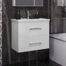 ТУМБА OPADIRIS АРАБЕСКО 60, БЕЛЫЙ (РАКОВИНА KIROVIT ФОСТЕР 60)