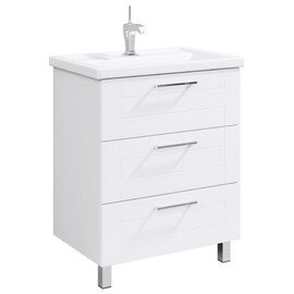 AQWELLA "МАНЧЕСТЕР" ТУМБА ПОД УМЫВАЛЬНИК НА НОЖКАХ, ЦВЕТ БЕЛЫЙ, MAN01073