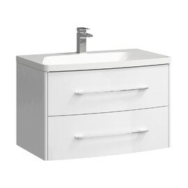 AQWELLA "NERINGA" ТУМБА ПОД УМЫВАЛЬНИК ПОДВЕСНАЯ, ЦВЕТ БЕЛЫЙ  NER0108