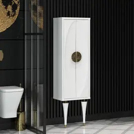 ПЕНАЛ OPADIRIS ИБИЦА, ПОДВЕСНОЙ С НОЖКАМИ, БЕЛЫЙ/ЗОЛОТО