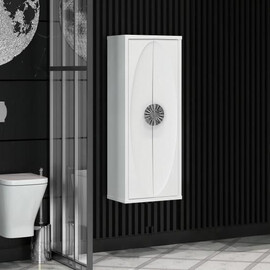 ПЕНАЛ OPADIRIS ИБИЦА, ПОДВЕСНОЙ, БЕЛЫЙ/ХРОМ