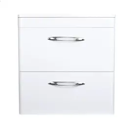 ТУМБА ПОДВЕСНАЯ STYLE LINE "КАРЕ 60" (2 ЯЩ.) ЛЮКС БЕЛАЯ, PLUS