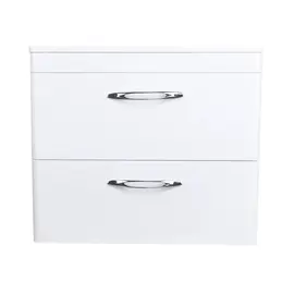 ТУМБА ПОДВЕСНАЯ STYLE LINE "КАРЕ 70" (2 ЯЩ.) ЛЮКС БЕЛАЯ, PLUS