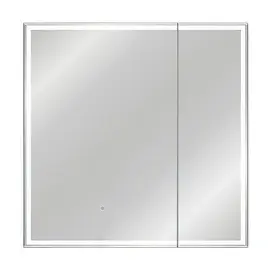ЗЕРКАЛО-ШКАФ STYLE LINE "КВАРТЕТ 80X80" С ПОДСВЕТКОЙ, СЕНСОР НА ЗЕРКАЛЕ
